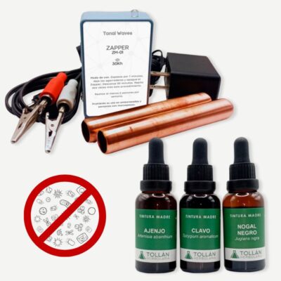KIT DESPARASITACIÓN INTEGRAL ZAPPER y PLANTAS MEDICINALES
